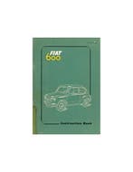 1955 FIAT 600 INSTRUCTIEBOEKJE ENGELS