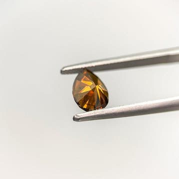 1 pcs Diamant (Natuurlijk gekleurd) - 1.12 ct - Peer - Fancy