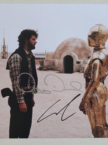 Star Wars - George Lucas & Anthony Daniels (C-3PO) – Double