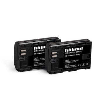 Hähnel HL-E6n Canon Type Twin Pack met garantie, Ophalen of Verzenden, Gebruikt
