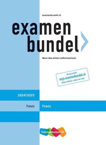 Examenbundel / havo Frans 2024/2025 9789006315936, Verzenden, Arja van Dam