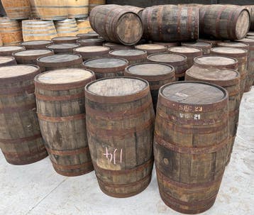 20 stuks eiken whiskyvaten 125 liter - groothandel, Tuin en Terras, 75 tot 150 liter, Nieuw, Hout