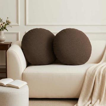 vidaXL Kussen met kussen HEERLEN 2 st Taupe Stof, Huis en Inrichting, Verzenden, Nieuw