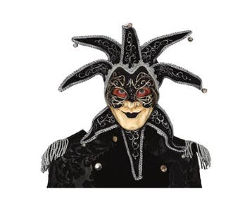 Venetiaans Masker Vrouw Zwart, Verzenden, Nieuw