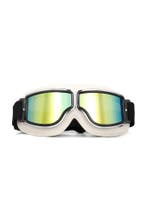Goggles Motorbril Skibril Bril Wit Montuur Oranje Spiegelgla, Ophalen of Verzenden, Nieuw