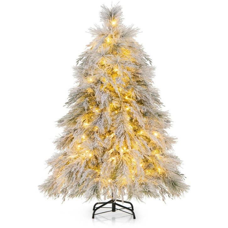 2dekans | Coast 150 cm Kunstkerstboom met LED - Besneeuwd, Diversen, Kerst, Ophalen of Verzenden