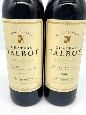 1990 Chateau Talbot - Saint-Julien 4ème Grand Cru Classé - 2, Nieuw