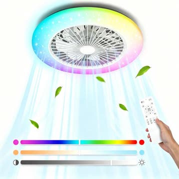 Plafondventilator met verlichting - Plafondlamp met ventilat, Elektronische apparatuur, Ventilatoren, Verzenden, Nieuw