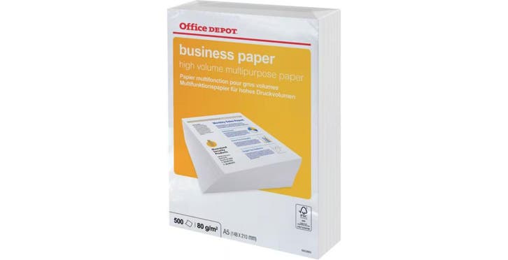 Viking business a5 kopieerpapier wit 80 g/m² glad 500 vellen, Zakelijke goederen, Kantoor en Winkelinrichting | Kantoorartikelen