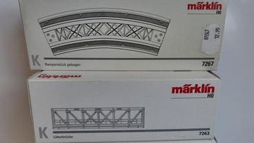 Märklin H0 - 2210/7267/7262 - Éléments de pont pour trains, Hobby & Loisirs créatifs