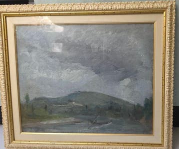 Ugo Pignotti (1899-1958) - Paesaggio sullArno al Girone
