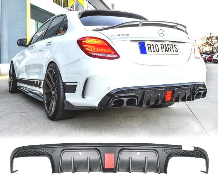 DIFFUSEUR MERCEDES W205 14- LOOK BRABUS NOIR, Autos : Pièces & Accessoires, Carrosserie & Tôlerie, Envoi