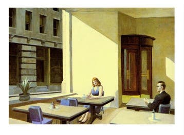 Edward Hopper - “Sunlight in a Cafeteria, 1958”. - 40 x 30