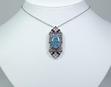 Zonder minimumprijs - Ketting met hanger - 925 zilver -
