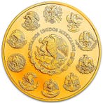 Mexique. 2024 - Libertad Jaguar Warrior Colorized 24k Gold