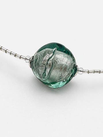Murano-glas, Zilver - Halsketting - zilveren Murano-glas