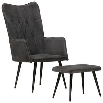 Canvas Fauteuil zwart | Retour Deal | Weg = Weg, Verzenden