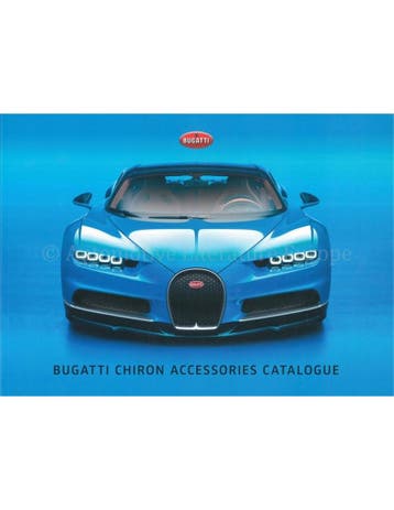 2021 BUGATTI CHIRON ACCESSOIRES BROCHURE ENGELS