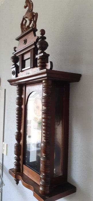 Regulateur wandklok - junghanz pfeilkreuz Biedermeier -