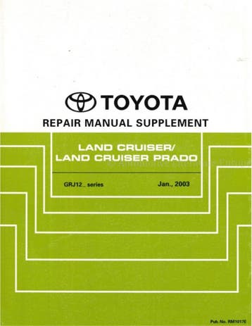 2003 TOYOTA LAND CRUISER | PRADO CHASSIS & CAROSSERIE