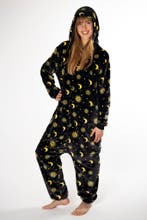 Onesie Maan Zon Sterren Pak 128-134 Sterrenpak Kostuum Zwart, Ophalen of Verzenden, Nieuw