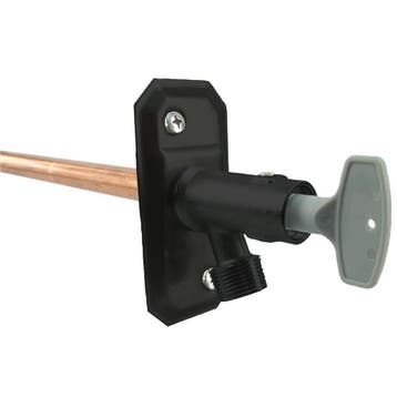 BWS vorstvrije buitenkraan 15x3/4 Mat Zwart, Doe-het-zelf en Bouw, Ophalen of Verzenden, Nieuw, Kraan
