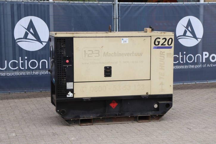 Veiling: Generator Doosan G20 Diesel, Articles professionnels, Machines & Construction | Générateurs, Enlèvement