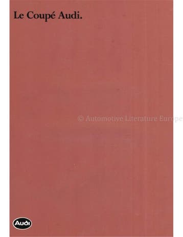 1983 AUDI COUPE BROCHURE FRANS