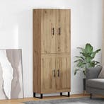vidaXL Highboard 2 pcs Artisan Eiken 69,5 x 34 x 180 cm, Huis en Inrichting, Kasten | Dressoirs, Verzenden, Nieuw