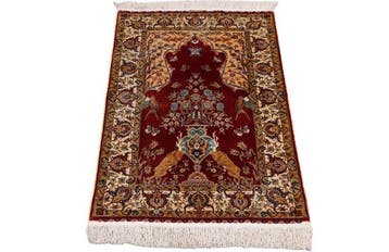 Silk Hereke Carpet with Mehrab Design - Pure Luxe ~1 Mio., Nieuw