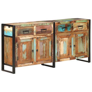 vidaXL Dressoir 172x35x80 cm massief gerecycled hout, Verzenden