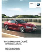 2014 BMW 6 SERIE COUPÉ INSTRUCTIEBOEKJE DUITS