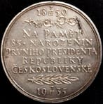Tsjecho-Slowakije. Historical Medal 1935 President Tomáš