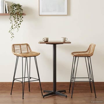 vidaXL Barkruk 44 x 46 x 91 cm Staalstaaf Dia, 10mm, Huis en Inrichting, Verzenden, Nieuw