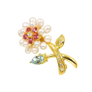 Tasaki - Broche - 18 karaat Geel goud