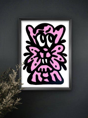 TheCaver - Pink puppy (Original painting)