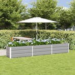 vidaXL Plantenbak Lichtgrijs 290 x 50 x 45 cm Gegevens staal, Verzenden