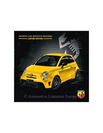 2015 ABARTH 695 BIPOSTO RECORD BROCHURE NEDERLANDS, Ophalen of Verzenden