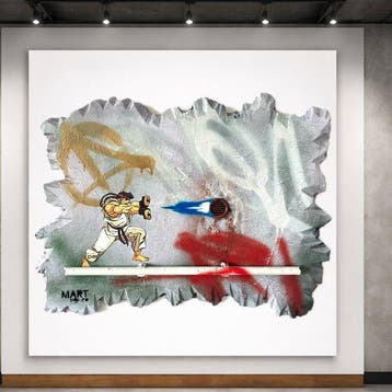 Mart Signed (XX) - Hadouken Ruu street figther 7/50, Antiek en Kunst