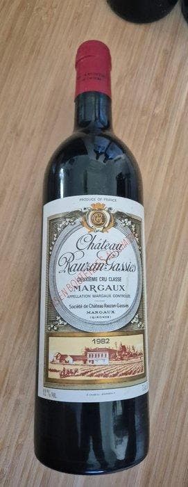 1982 Chateau Rauzan Gassies, 1981 Chateau Grandes Murailles, Verzamelen, Wijnen, Nieuw
