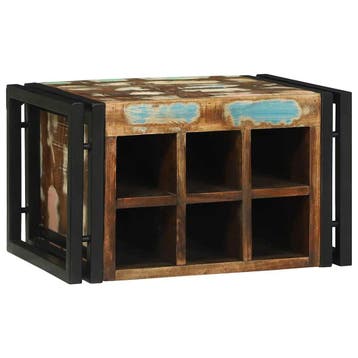 vidaXL Wijnrek 2 st 46 x 35 x 27,5 cm Massief Gerecycleerd, Verzenden, Nieuw