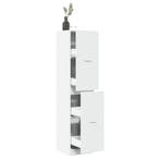 vidaXL Apothekerskast 40x41x174,5 cm bewerkt hout wit, Verzenden, Nieuw