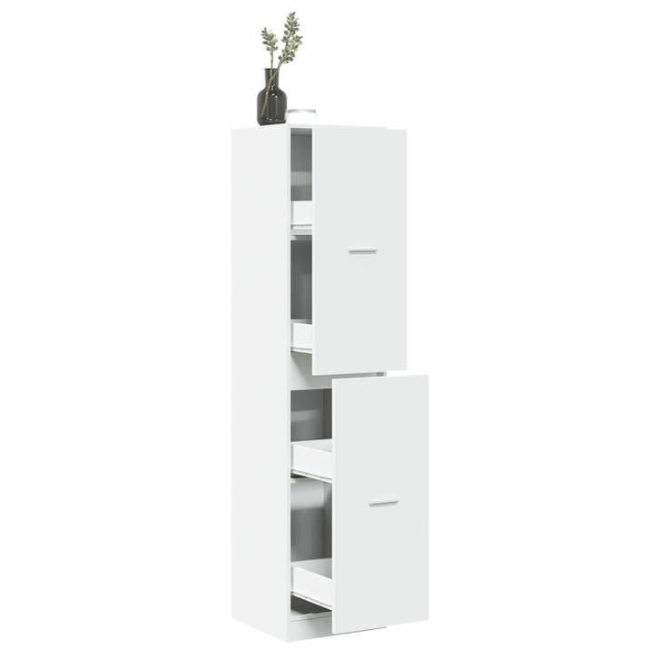 vidaXL Apothekerskast 40x41x174,5 cm bewerkt hout wit, Huis en Inrichting, Kasten | Overige, Nieuw, Verzenden