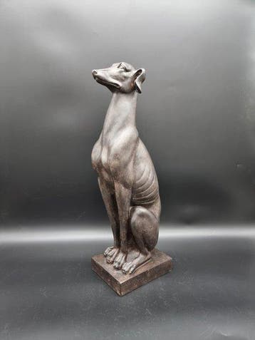 Beeld, XL 55cm Greyhound Dog - 55 cm - Hars - 2026