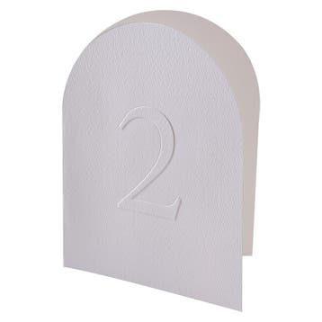 Bruiloft Tafelnummers 30cm 12st, Verzenden, Nieuw