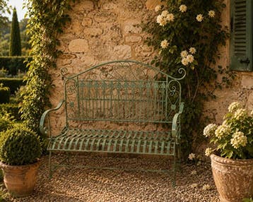Garden Bench Heart - New - Bank - Metaal