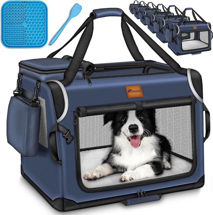 Reisbench hond - Draagtas hond - Transportbox - 83x58x58 cm, Dieren en Toebehoren, Transportboxen, Nieuw, Verzenden