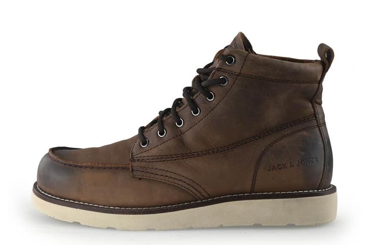 Jack & Jones Veterboots in maat 45 Bruin, Kleding | Heren, Schoenen, Bruin, Gedragen, Boots, Verzenden