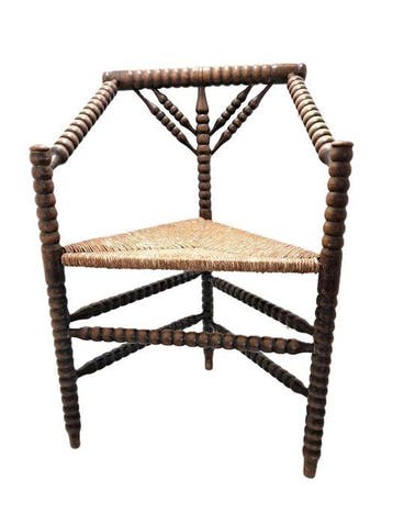 hoekstoel - Chaise - Bois - Bobine, Antiek en Kunst