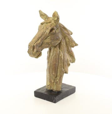 Statue, Exclusief sculptuur van een paardenhoofd 50 cm /